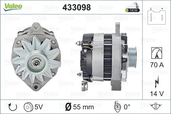 Valeo 433098 - Генератор unicars.by