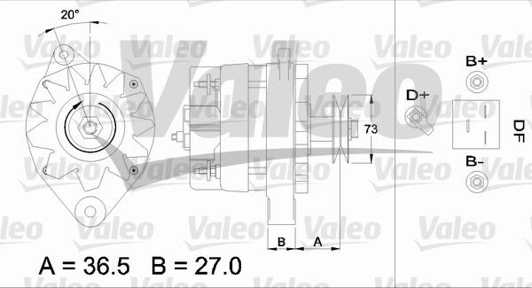 Valeo 433395 - Генератор unicars.by