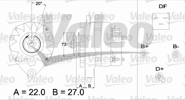 Valeo 433392 - Генератор unicars.by