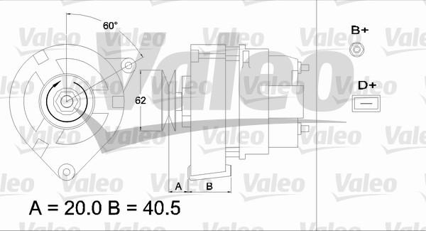 Valeo 433351 - Генератор unicars.by