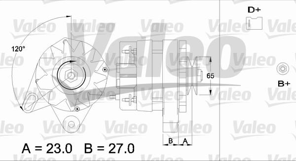 Valeo 433387 - Генератор unicars.by