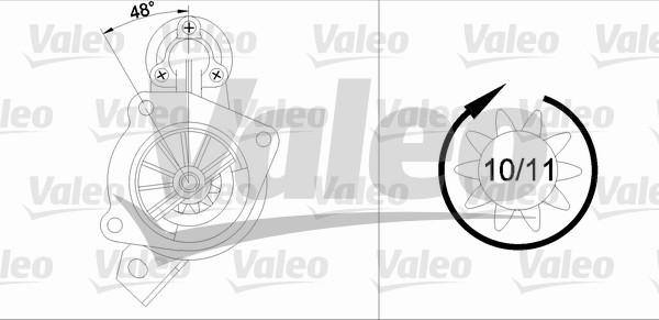 Valeo 433339 - Стартер unicars.by