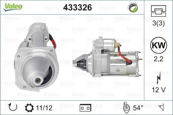 Valeo 433326 - Стартер unicars.by