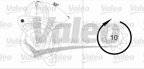 Valeo 433323 - Стартер unicars.by