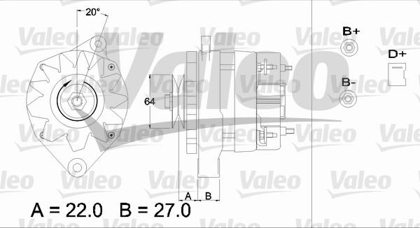 Valeo 433376 - Генератор unicars.by