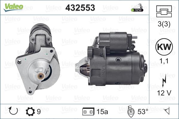 Valeo 432553 - Стартер unicars.by