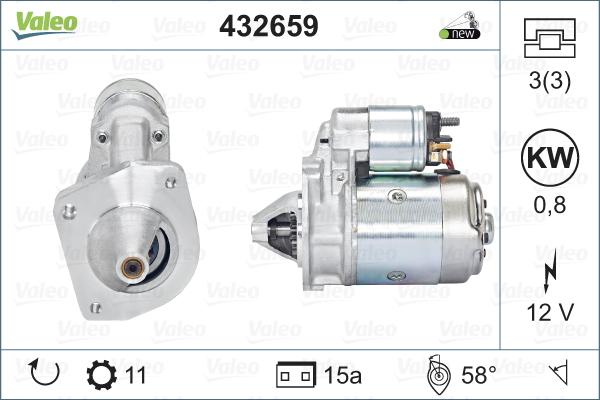 Valeo 432659 - Стартер unicars.by