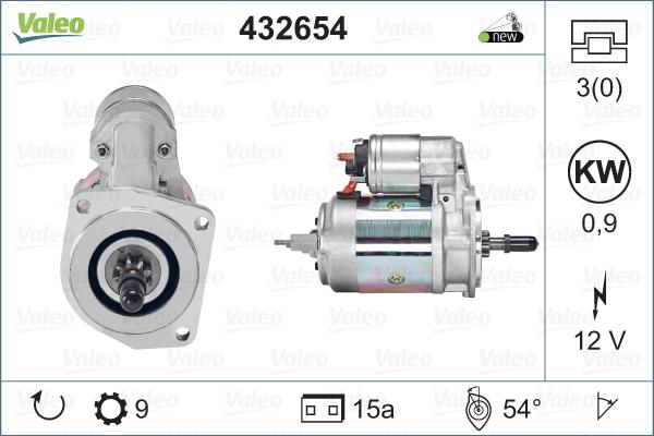 Valeo 432654 - Стартер unicars.by