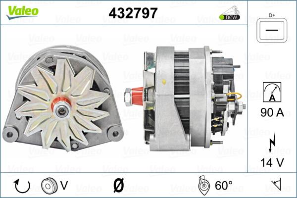 Valeo 432797 - Генератор unicars.by