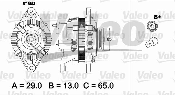 Valeo 437490 - Генератор unicars.by