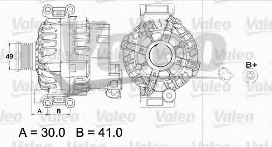 Valeo 437449 - Генератор unicars.by