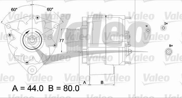 Valeo 437440 - Генератор unicars.by