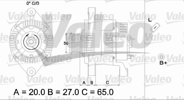 Valeo 437443 - Генератор unicars.by