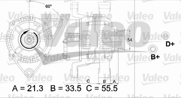 Valeo 437466 - Генератор unicars.by