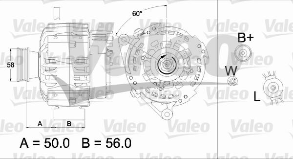 Valeo 437467 - Генератор unicars.by