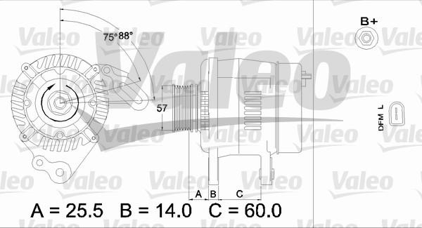 Valeo 437402 - Генератор unicars.by