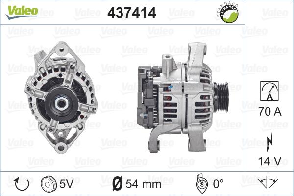 Valeo 437414 - Генератор unicars.by