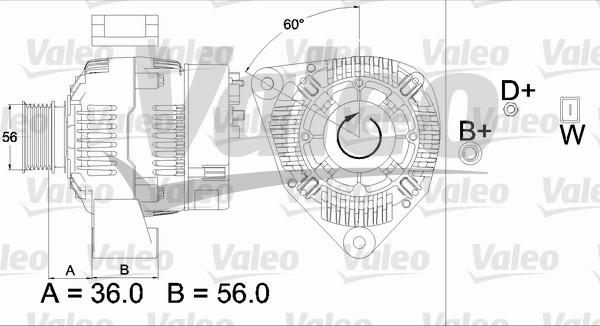 Valeo 437489 - Генератор unicars.by