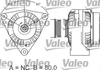 Valeo 437482 - Генератор unicars.by