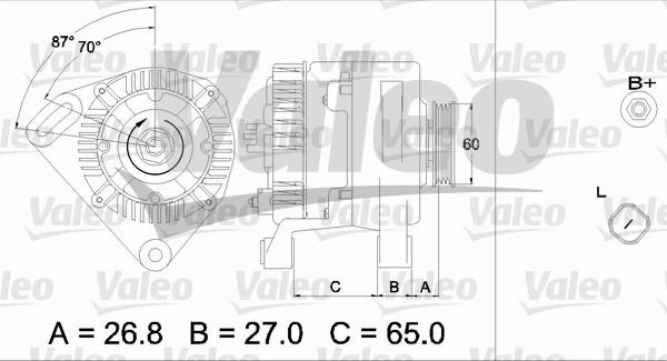 Valeo 437428 - Генератор unicars.by