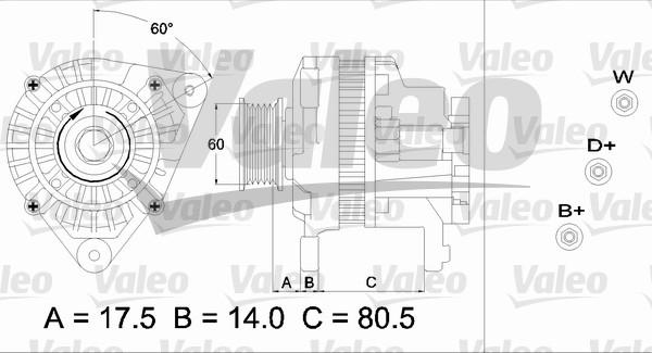 Valeo 437427 - Генератор unicars.by