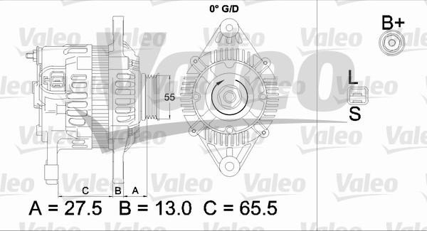 Valeo 437478 - Генератор unicars.by