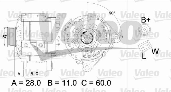 Valeo 437477 - Генератор unicars.by