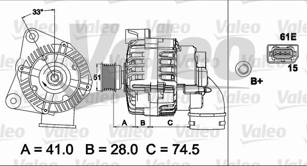 Valeo 437500 - Генератор unicars.by