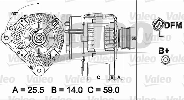 Valeo 437513 - Генератор unicars.by