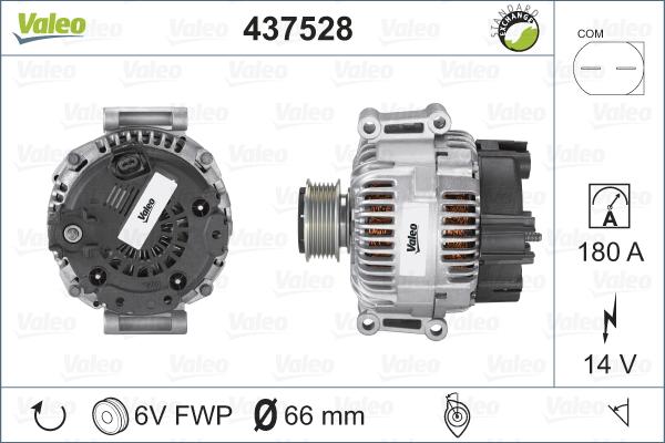 Valeo 437528 - Генератор unicars.by