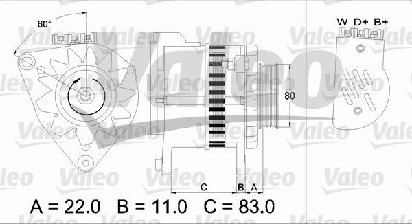 Valeo 437 049 - Генератор unicars.by