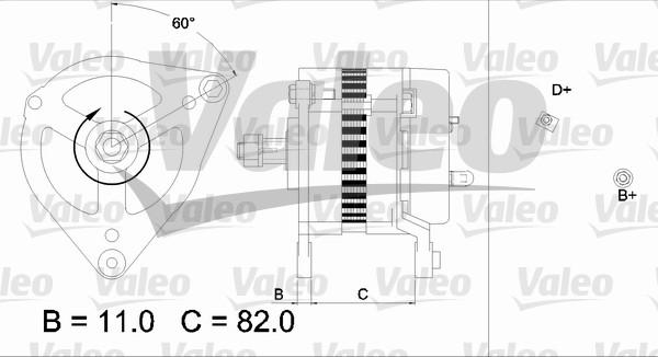 Valeo 437019 - Генератор unicars.by