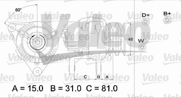 Valeo 437195 - Генератор unicars.by