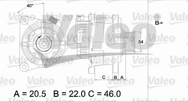 Valeo 437192 - Генератор unicars.by