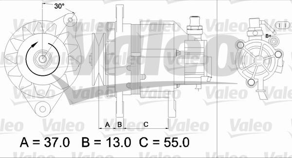 Valeo 437146 - Генератор unicars.by