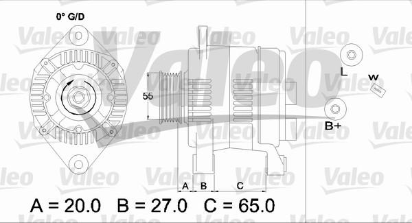 Valeo 437140 - Генератор unicars.by