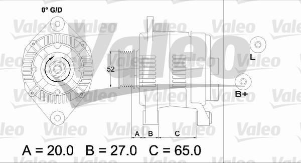 Valeo 437141 - Генератор unicars.by