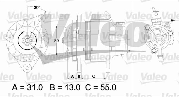 Valeo 437148 - Генератор unicars.by