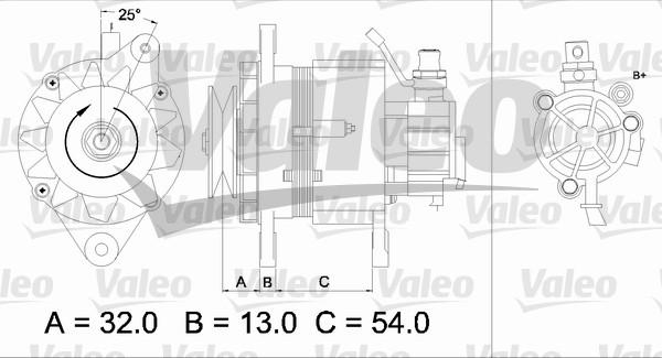 Valeo 437143 - Генератор unicars.by