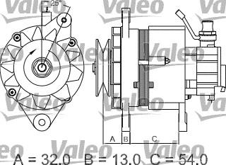 Valeo 437143 - Генератор unicars.by