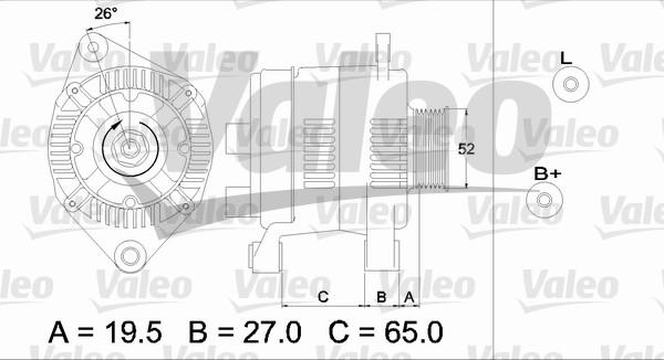 Valeo 437142 - Генератор unicars.by