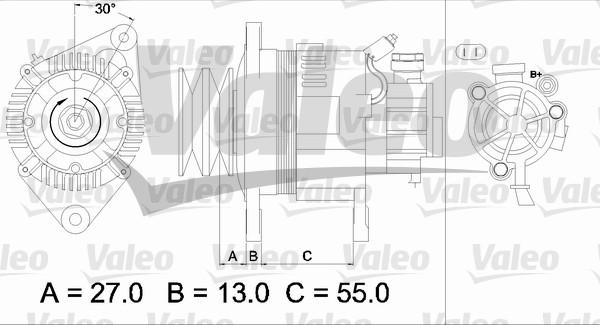 Valeo 437147 - Генератор unicars.by