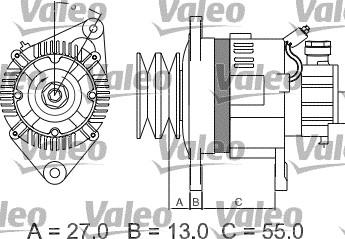 Valeo 437147 - Генератор unicars.by