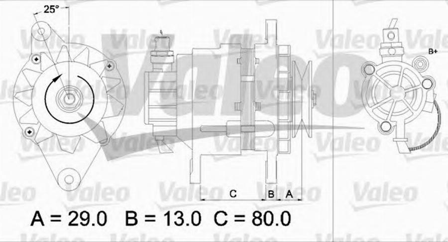 Valeo 437159 - Генератор unicars.by