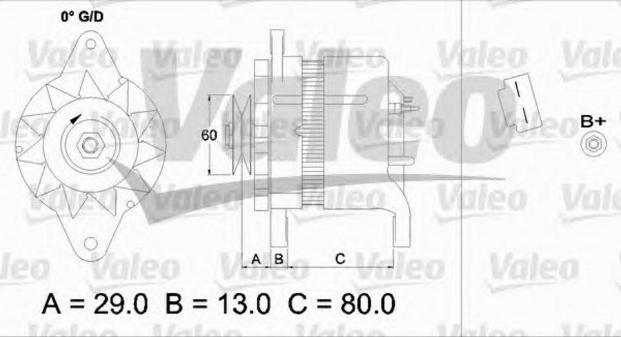 Valeo 437155 - Генератор unicars.by