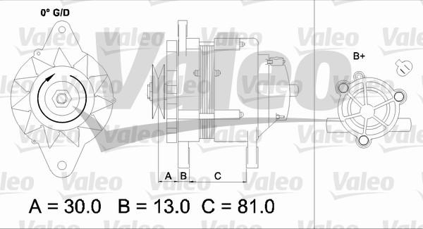 Valeo 437150 - Генератор unicars.by