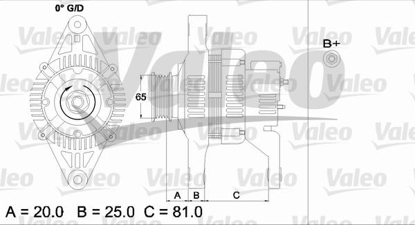 Valeo 437151 - Генератор unicars.by