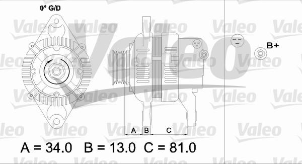 Valeo 437158 - Генератор unicars.by