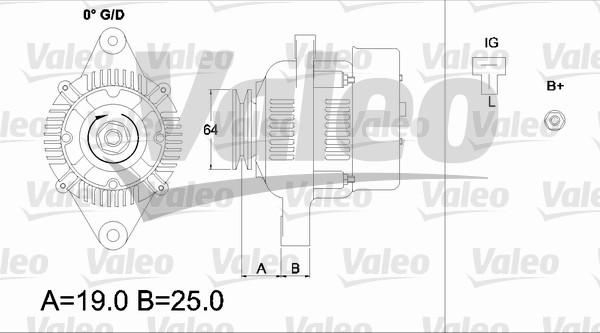 Valeo 437153 - Генератор unicars.by