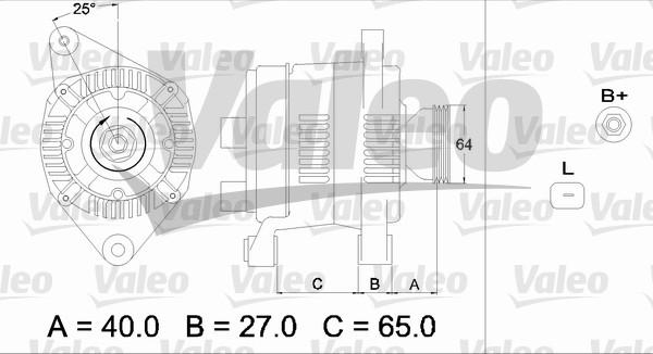 Valeo 437168 - Генератор unicars.by